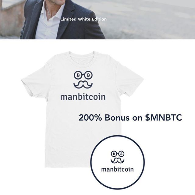 manbitcoin_hodl's tweet photo. Limited White Edition 200% Bonus on $MNBTC #LWE #tshirt #fashion #style #culture #bitcoin #crypto #cryptocurrency #eth #profit https://t.co/9tIyKir68y