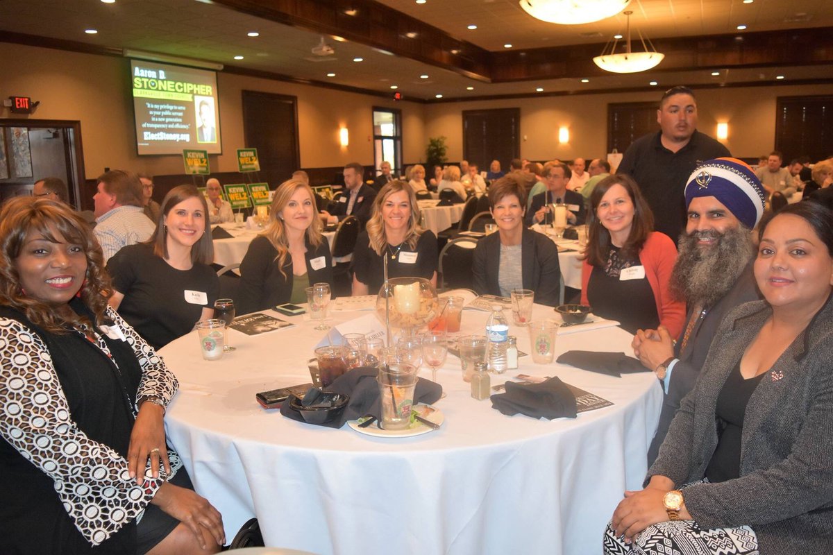 SikhsPAC's tweet photo. Happy #Vaisakhi Day! Friday SikhsPAC Gurinder Singh Khalsa &amp; Gagandeep Kaur spent the evening at the Clark County Lincoln Day Dinner with special guests Governor Eric Holcomb &amp; Indiana GOP chair Kyle Hupfer. A special thank you to Clark County Clerk Candidate Darci Schiller! https://t.co/U3Adqx0e7n