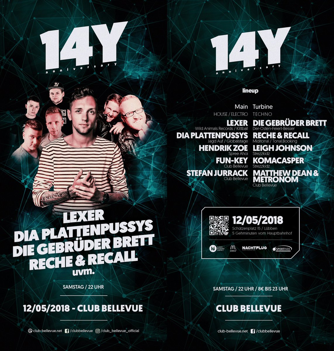 14 Y e a r s Club Bellevue
Am 12. Mai ab 22 Uhr
Infos: bit.do/14Y