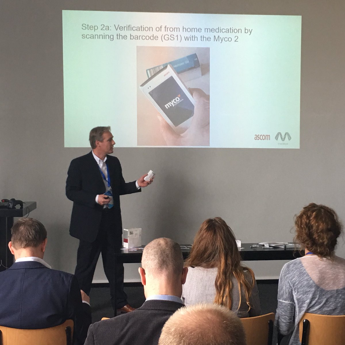 judith2509's tweet photo. Eerste sessie #Weekonnect zit erop! Om 15.00 uur mogen we nog een keer โBarcodes: tracing implants and medication during the clinical pathway of patientsโ @EstherPeelen @GS1nederland @Nictiz @ErikZwarter #MichaelvanderZel #repoint #lroi #MedEye #Ascom #MedicalPHIT @Type2Solutions https://t.co/92ZXTAwhEB