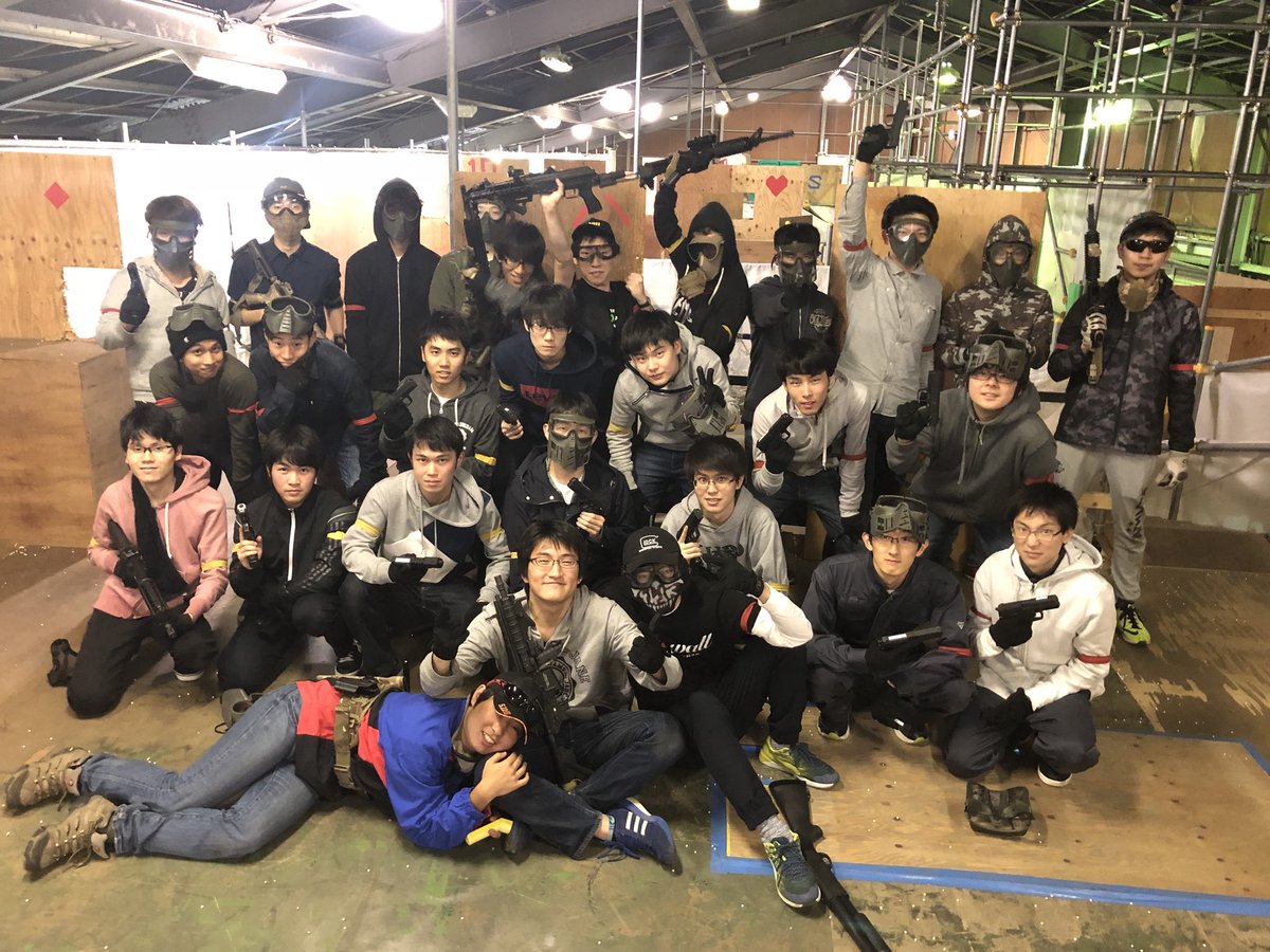 sabage_senshu's tweet photo. 本日はウーパー新横浜さんで新歓サバゲーを行いました！！
エアガンで撃たれて出来た跡以外は、怪我なく無事に終われて良かったです！笑 https://t.co/8uZcHkXrhv
