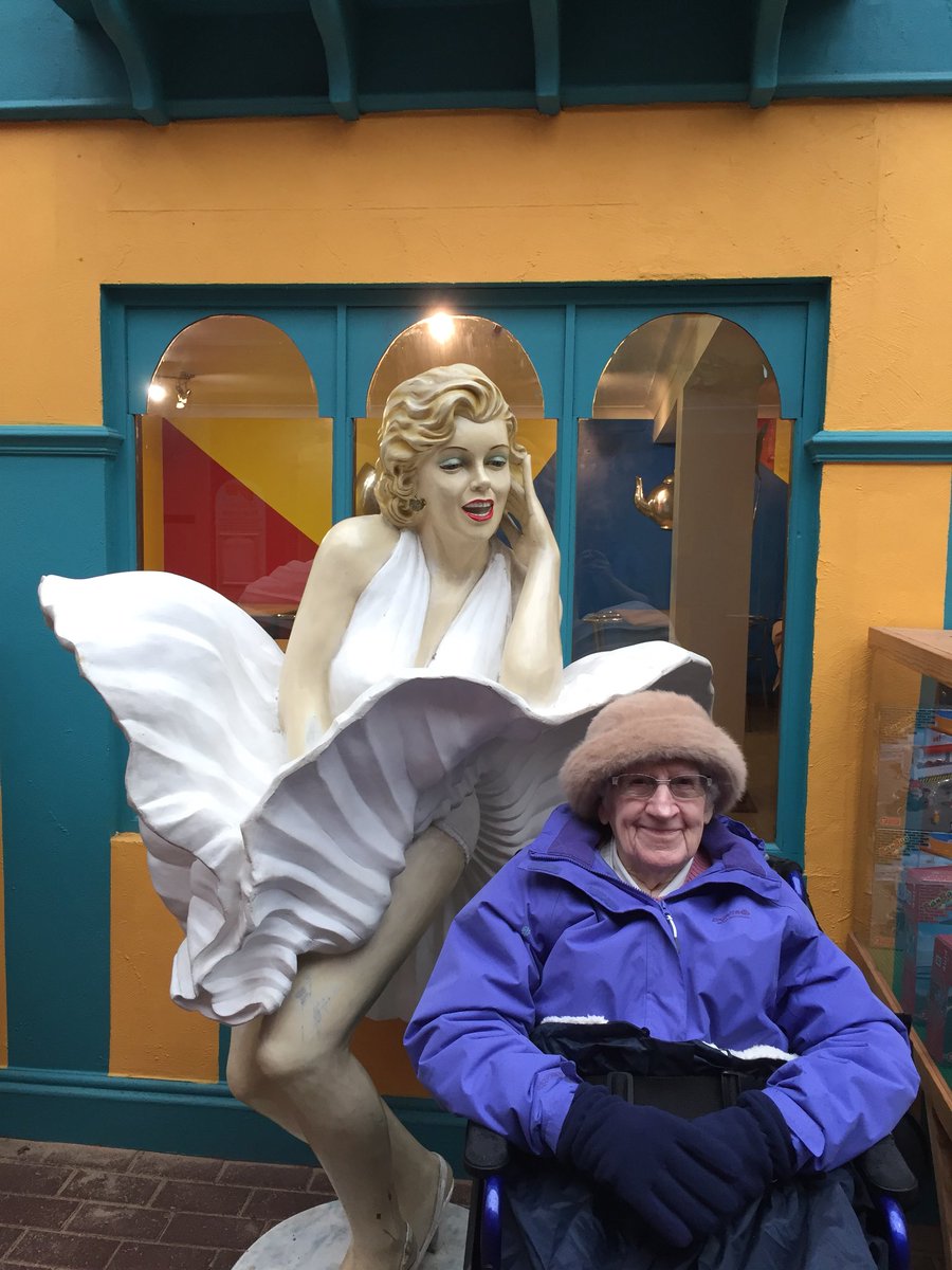 Bweeps's tweet photo. Having a great time at #Gulliverskingdom. Probably the only 98 year old to go on the cable cars today. #Gulliversfun https://t.co/xK6rzBNvHh