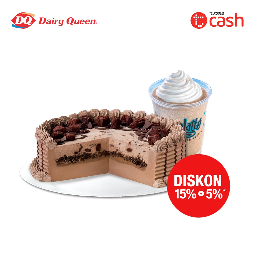 linkaja's tweet photo. Dessert Time, Buddies! Yuk, merapat ke outlet Dairy Queen terdekat untuk nikmatin diskon 15% + Cashback 5% dengan #pakeTCASH mu. Yuk beralih ke #CASHJAMANNOW #pakeTCASH! S&K berlaku. Info selengkapnya: https://t.co/Eh74EgZWKd https://t.co/bnR7xpqaYc