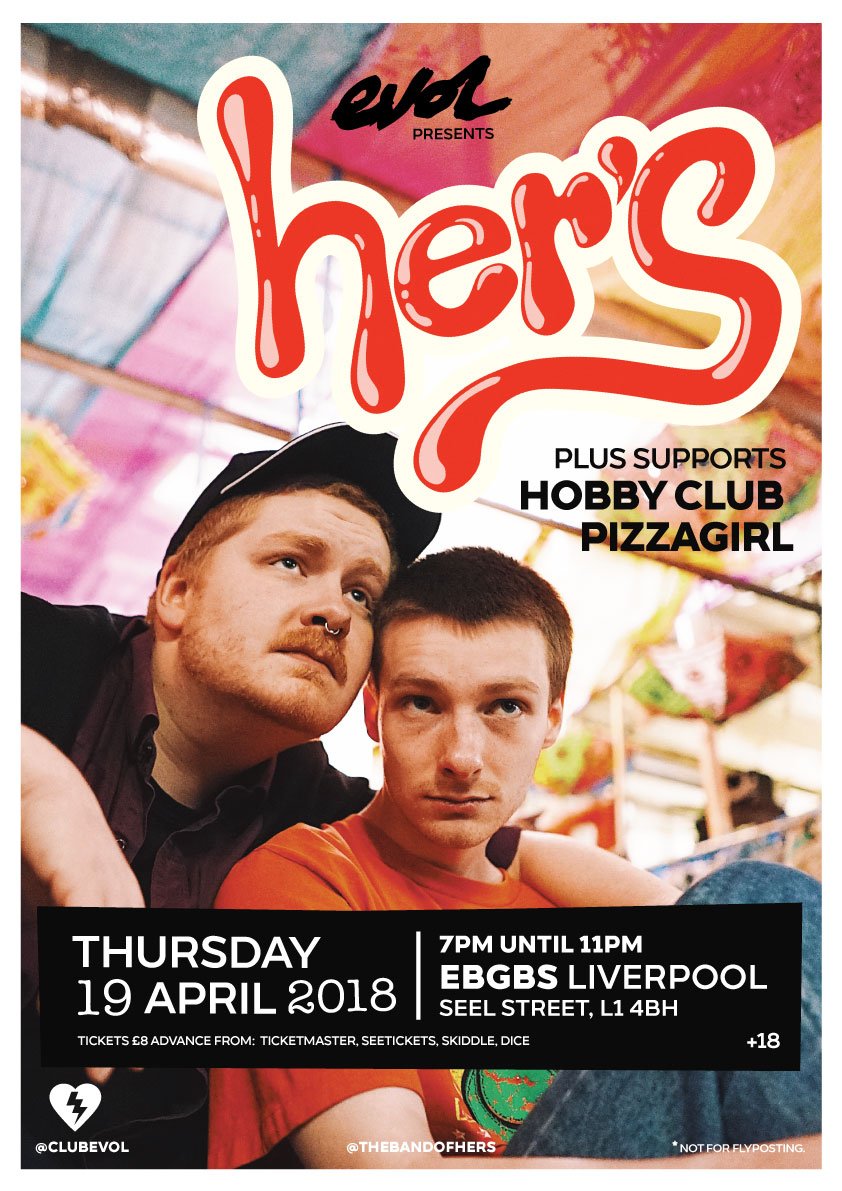 ClubEVOL's tweet photo. πππ»π Thursday NITE: @ThatBandOfHers PLAY @ebgbsliverpool with the homies Hobby Club & Pizzagirl @mypizzagirl >> New Song Download: https://t.co/Lky9Cipbaq Bust a move for tix https://t.co/ADEedM46Op @seetickets @skiddle @dicefm πππ»π https://t.co/Dj6jEuTgo4