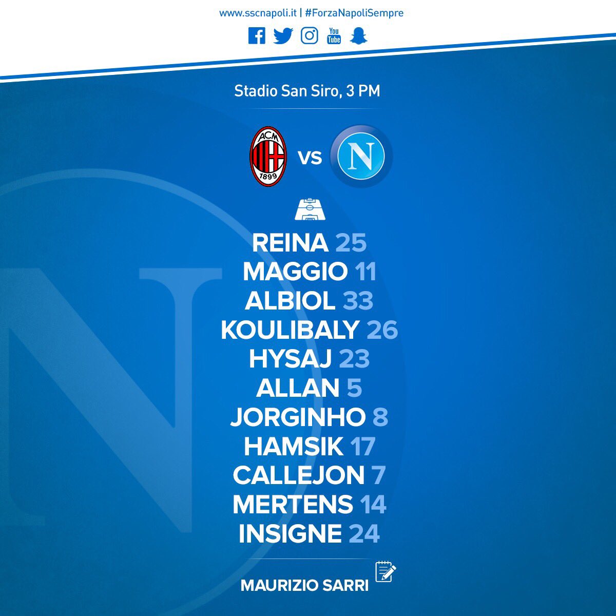 #ForzaNapoliSempre