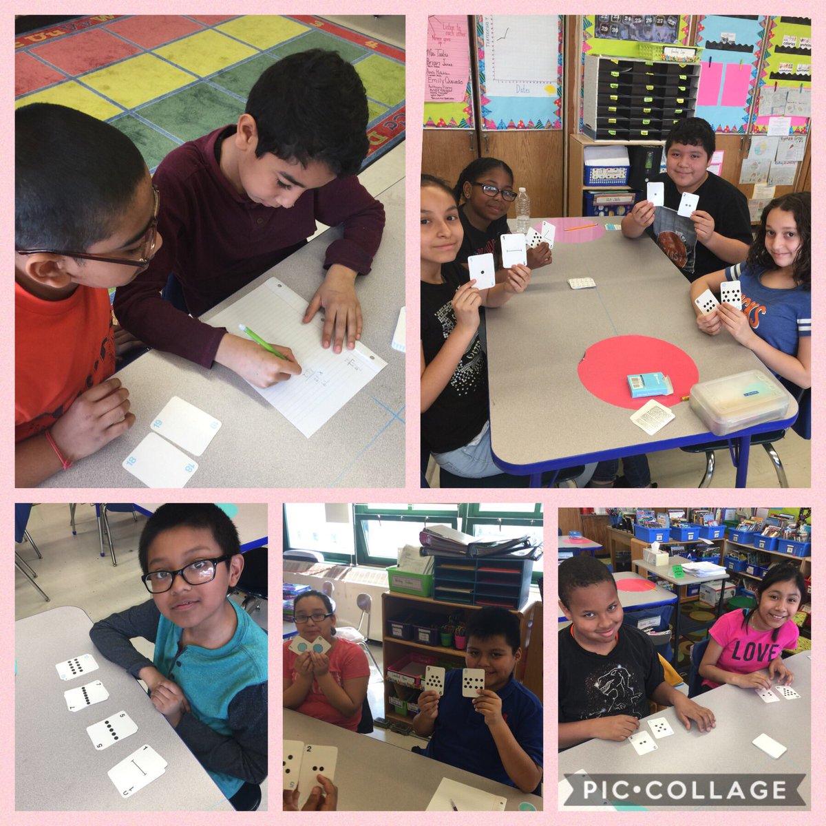 Practicing our Math facts with a fun game of Multiplication Top-It!! #saturdayschool #ps76learns