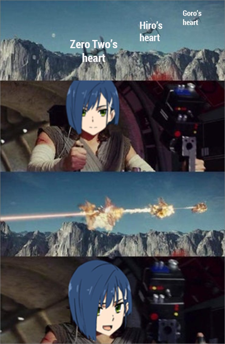theKaizokuOh's tweet photo. Sums up episode 14 of Darling in the FranXX 😭 #DARLINGintheFRANXX #ichigo #emotional https://t.co/Tx652d8PHC