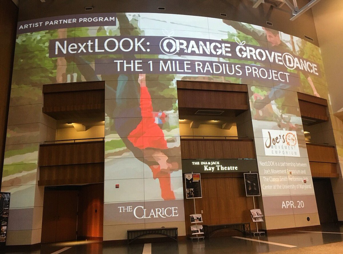 followtheorange's tweet photo. We've been spotted! 5 DAYS until #1mileradiusproject 2018! Mark your calendars! Come join us.
•
FRIDAY, APRIL 20 - 7PM @joesmovement 
•
#dance #design #film #projection #community #site @TheClariceUMD #nextlook #artist #followtheorange #dancing 
@DorfmanDesign @JonathanHsu92 https://t.co/u7M00YGHXv