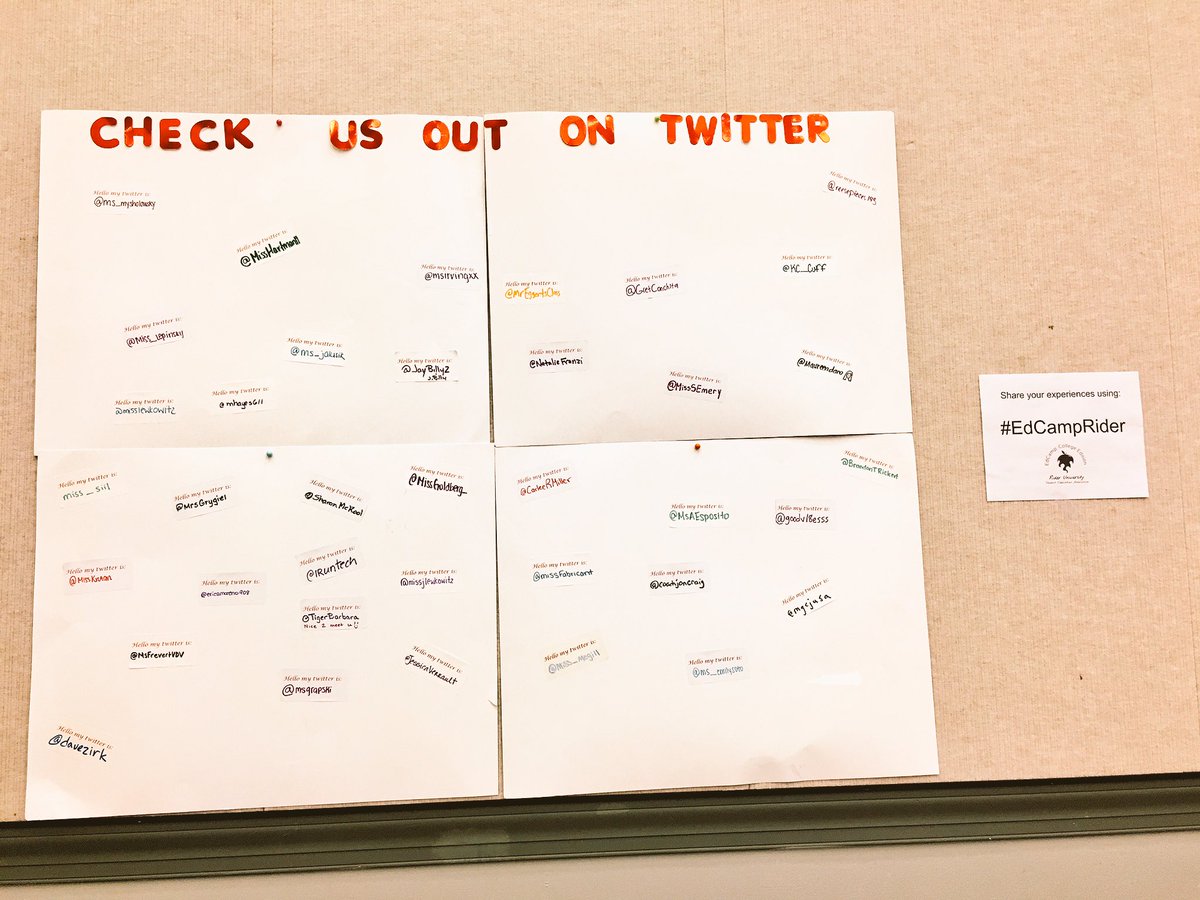 RiderU_SEA's tweet photo. #EdCampRider off to a great start! https://t.co/t7QNDEX6GG