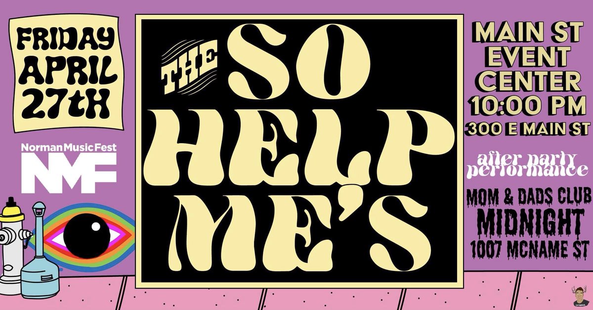 TheSoHelpMes's tweet photo. @NormanMusicFest is going to be 🔥🔥🔥 at the @MainStEventCtr https://t.co/UCrAGGKTJ7