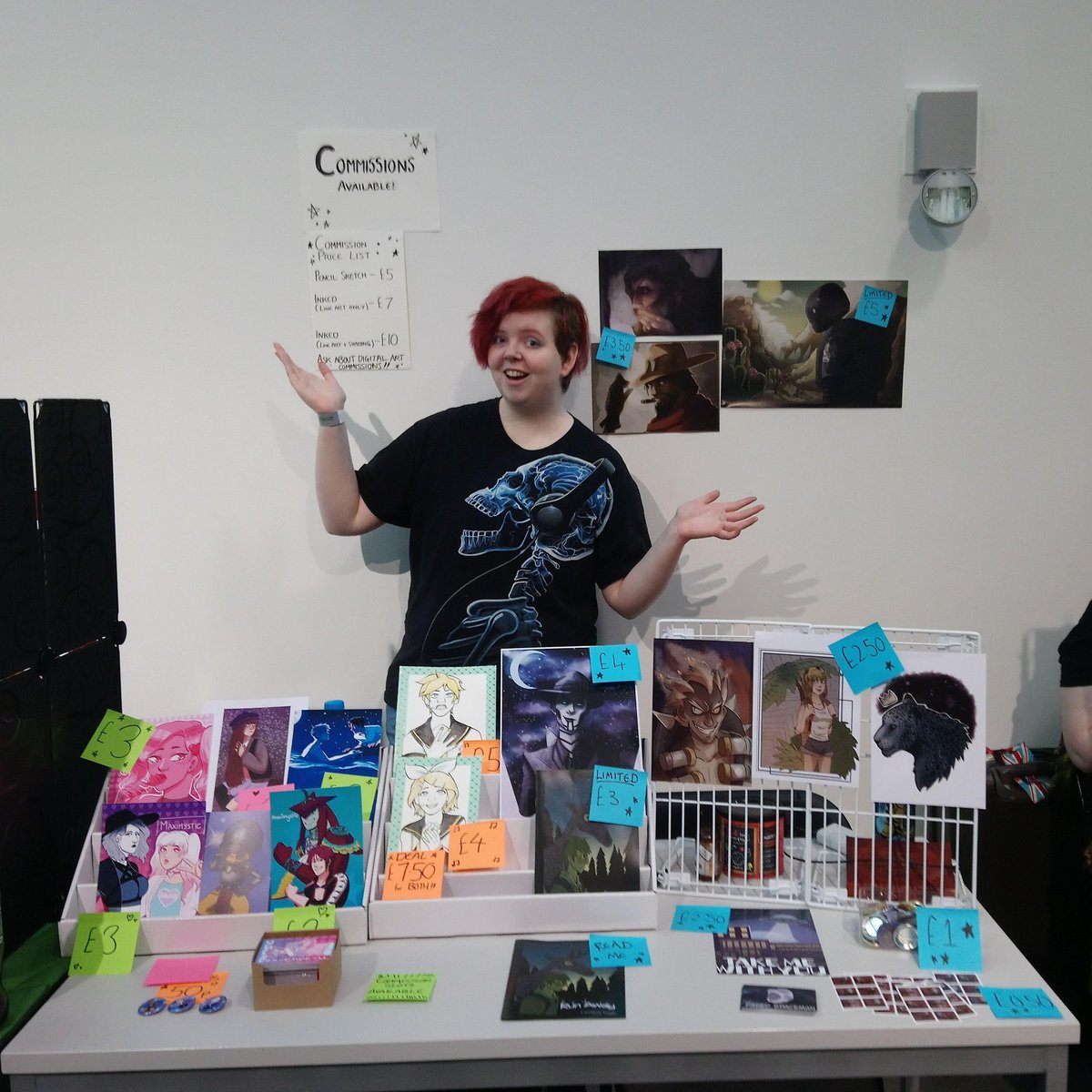 OccultatumComix's tweet photo. Come by @stokecontrent today and see @maximysticart and @Jackal_JT! Find them in the science building! https://t.co/VzGaclDTbA