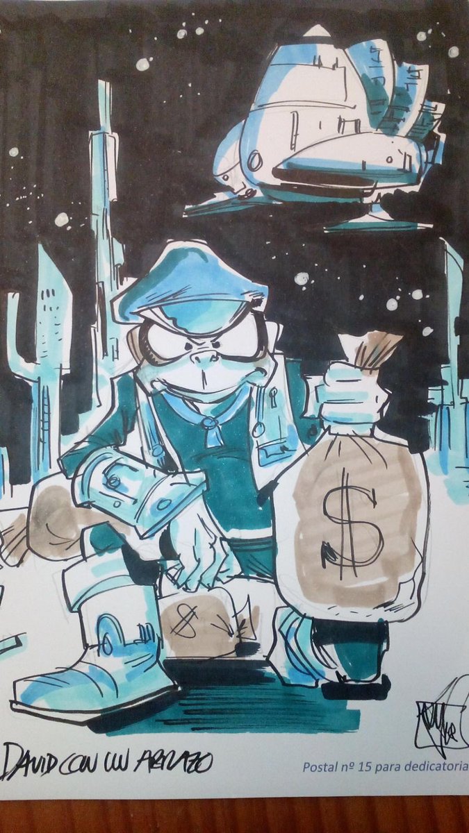 YedaiJamao's tweet photo. Alguna dedicatoria de #retropixel2018 #ilustracion #comic https://t.co/PDy9gndC6c