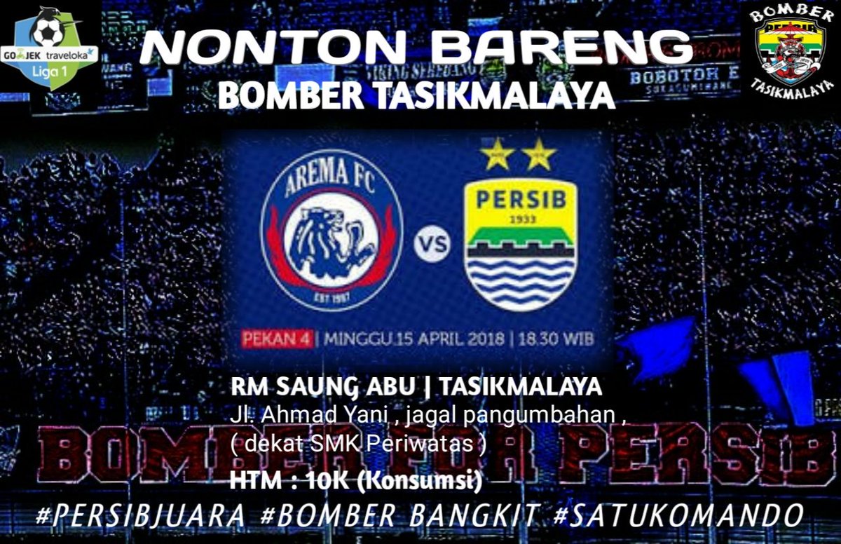 bomber_tasik's tweet photo. Tasik, hayu nobar! #persibday https://t.co/wy3s3LEauO