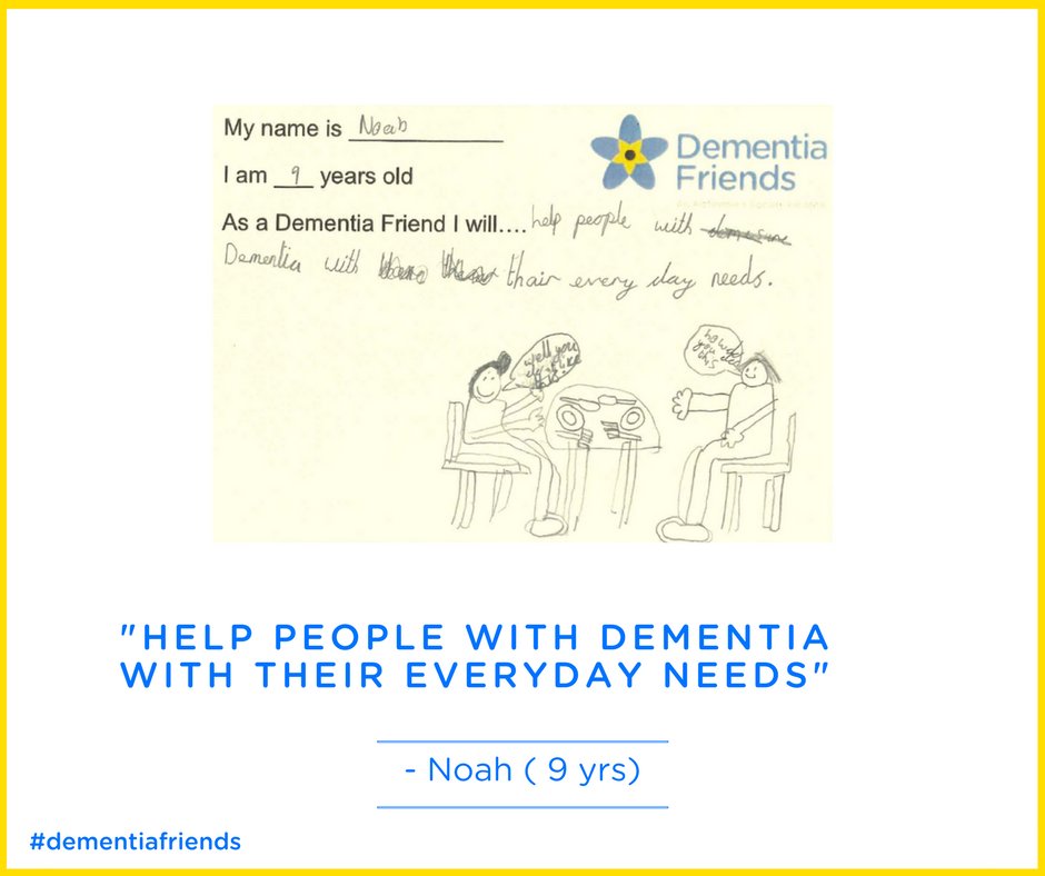 DementiaFriends's tweet photo. 9 year old #DementiaFriend Noah understands the importance in helping people affected by dementia in our communities. Great action Noah - we're super happy you're a Dementia Friend! https://t.co/iN8fPQfQvj