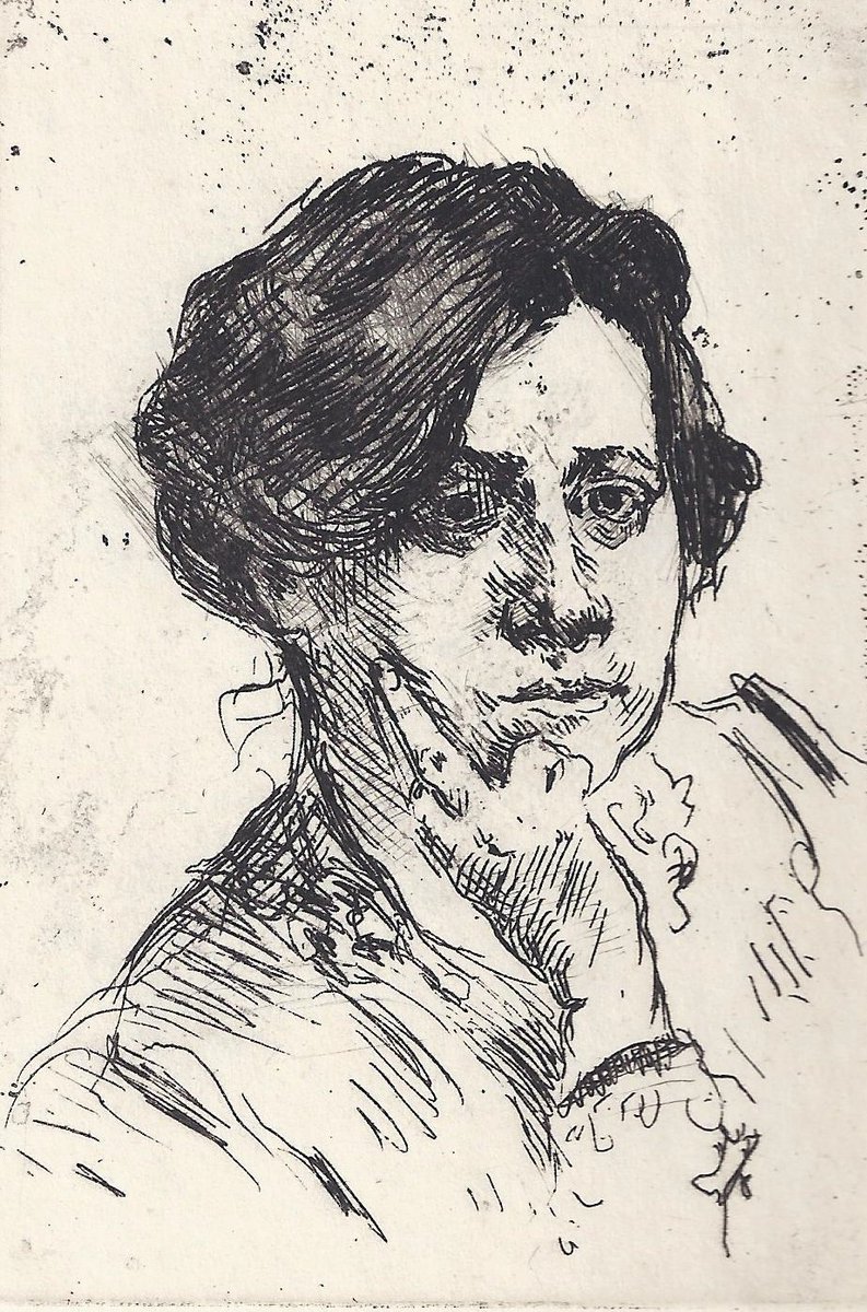 kunstnachlass's tweet photo. #Impressionism meets #IT Original Engraving by Lovis Corinth 1913, A portrait of the famous artist Charlotte Berend-Corinth. @metmuseum i #BigData #BigDataAnalytics #bitcoin #MachineLearning #MachineIntelligence #transformation #startups #museum @WeAreWIA @womensart1 https://t.co/mkjGERSuc0