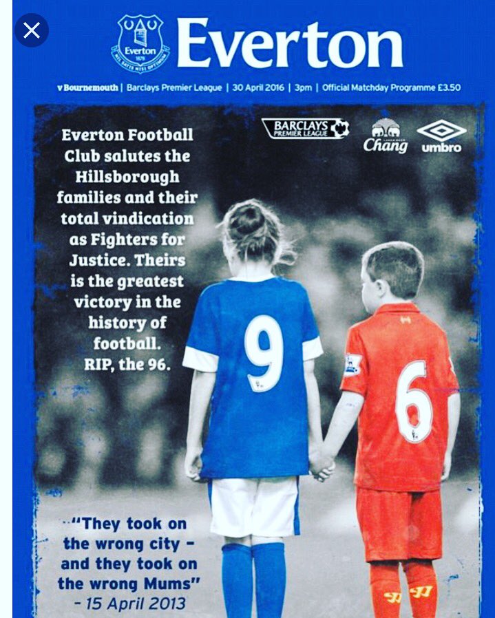 2 teams 1 city and know better city than ours on days like today JFT96 never forgotten 💙❤️.. #hilsborough #evertonliverpool