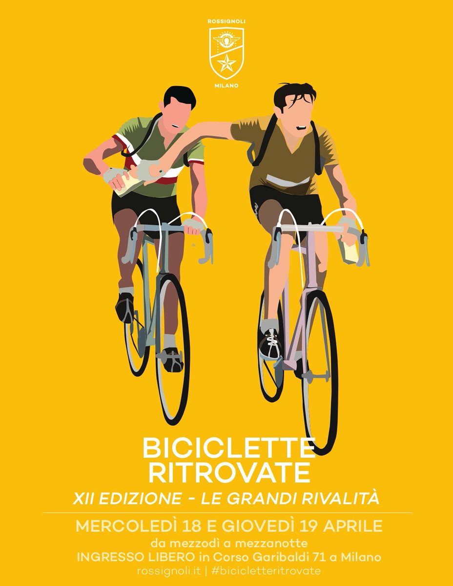 Tornano le biciclette più belle della storia a #bicicletteritrovate 18 e 19 aprile in corso Garibaldi 71 a Milano. Ingresso libero!