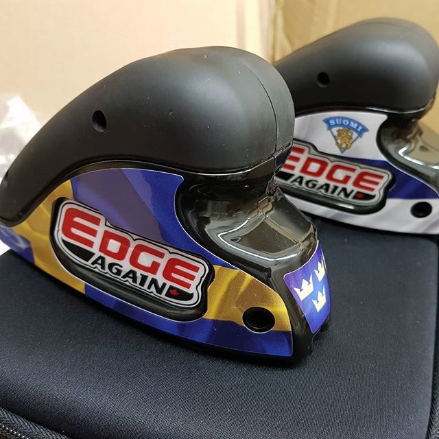 GoaliePro's tweet photo. Motorized #EdgeAgain sharpeners in Finnish and Swedish designs on their way to expecting customers #GoaliePro https://t.co/ZTYR66DGYF