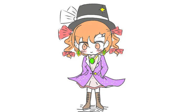 金をむしり取る相手を見定める女苑ちゃんラクガキ(若干の衣装アレンジ) 