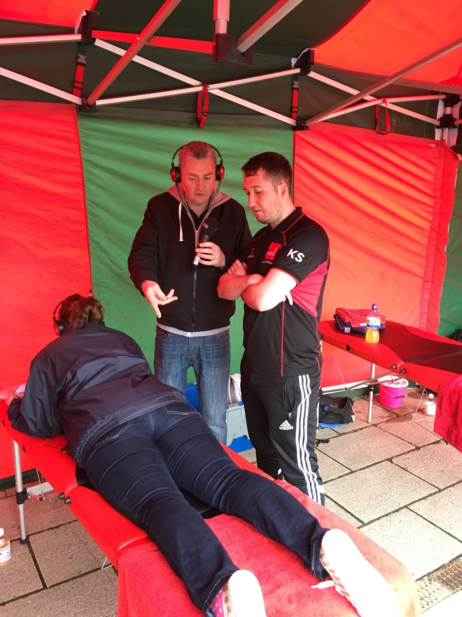 nicholson4546's tweet photo. @KSmithRehab_  promoting @StaffsUni @SUSTclinic ........I hope 😬 @StaffordHalf https://t.co/MKpHPiAFsE