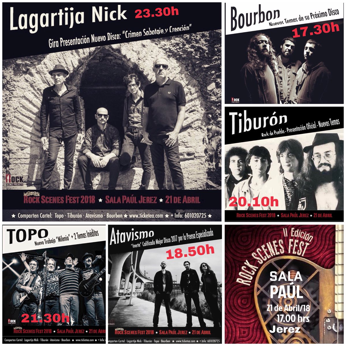 culturaenvivo's tweet image. A 6 días d #ROCKSCENESFEST2018 os dejamos orden d actuación. @TurismoJerez @eventosenjerez @diariocadiz @diariodejerez @Mira_Jerez @VozdelSur_es @LaVozdeCadiz @lagoteradela @