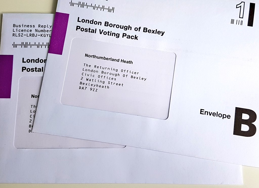 cib2282's tweet photo. 2 postal votes, completed and ready to go. These votes will go to the those candidates serious about protecting #WildeRoad #Openspaces and keeping is safe by reinstating #Live #CCTV monitoring.
Enough of the pettiness in politics!
#VoteForAChange
@SaveWildeRoad https://t.co/VF63TfmOBQ