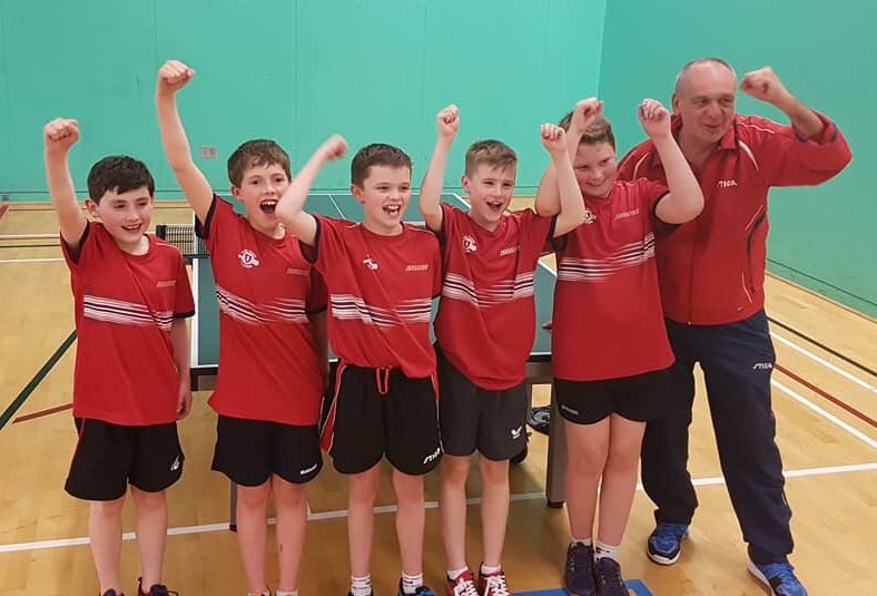 DomCollPStewart's tweet photo. Congratulations to Colm who was part of the @ttulster team who won the @TableTennisIRE 🏓🥇🏓🏆#Interprovincials thanks to John & Frankie for helping out. https://t.co/JjCOAYcIgi