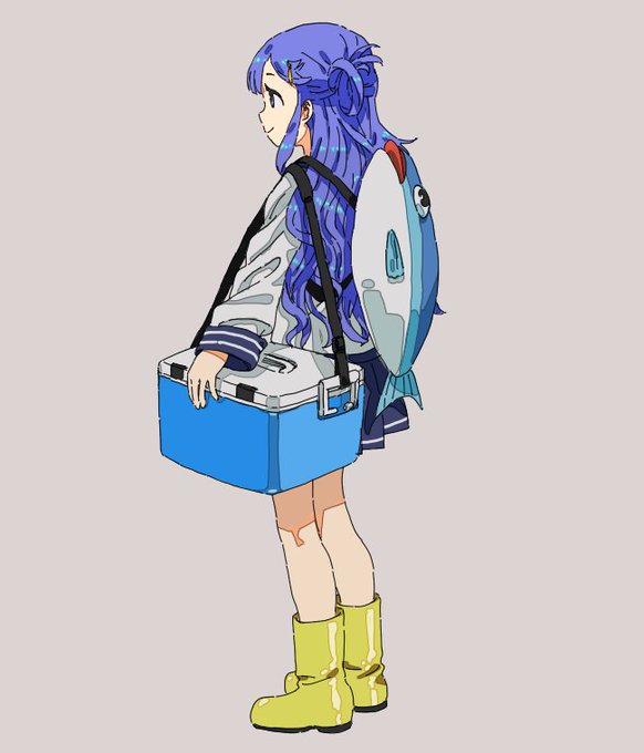 「青髪 青いスカート」のTwitter画像/イラスト(古い順)