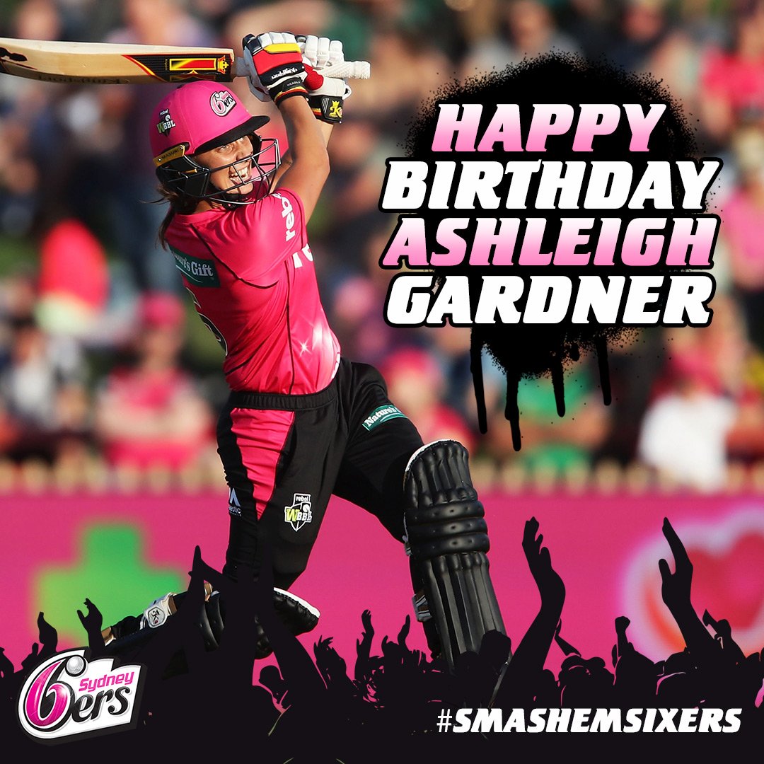 SixersWBBL's tweet photo. 🎂 > Happy birthday to Sixers @WBBL allrounder @akgardner97!

To celebrate, let's relive her record breaking 💯 at North Sydney Oval last season > https://t.co/ljCvKKmTg2

#smashemsixers https://t.co/Hu0RldnmQO