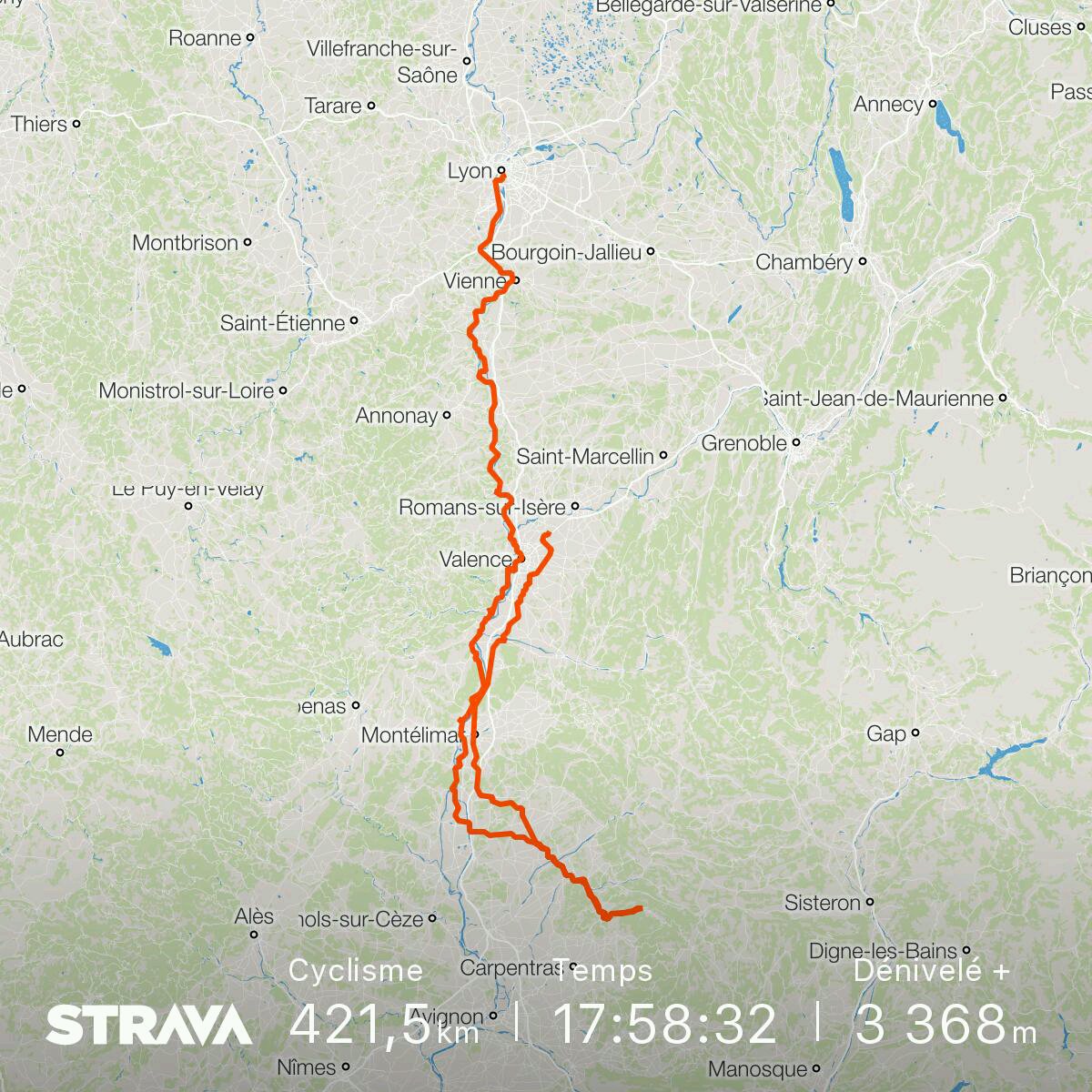 BecycleLyon's tweet photo. Notre coursier Luc se prépare pour la #ZBTR2018 de @Chilkootcdp avec un Lyon - Serein - Valence enchaîné après sa journée de travail à 18h00 vendredi.
La neige l'a empêché de relier le Ventoux pour 6km.
#messlife #BTR2018 #ZBTR #coursierLyon #BecycleTeam https://t.co/HbTGmBIkHO