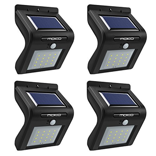 16 LED Solar Lights [4PCS], MoKo Waterproof Solar Motion Sensor Lights, Wireless ... - tacticallifegear.com/16-led-solar-l…