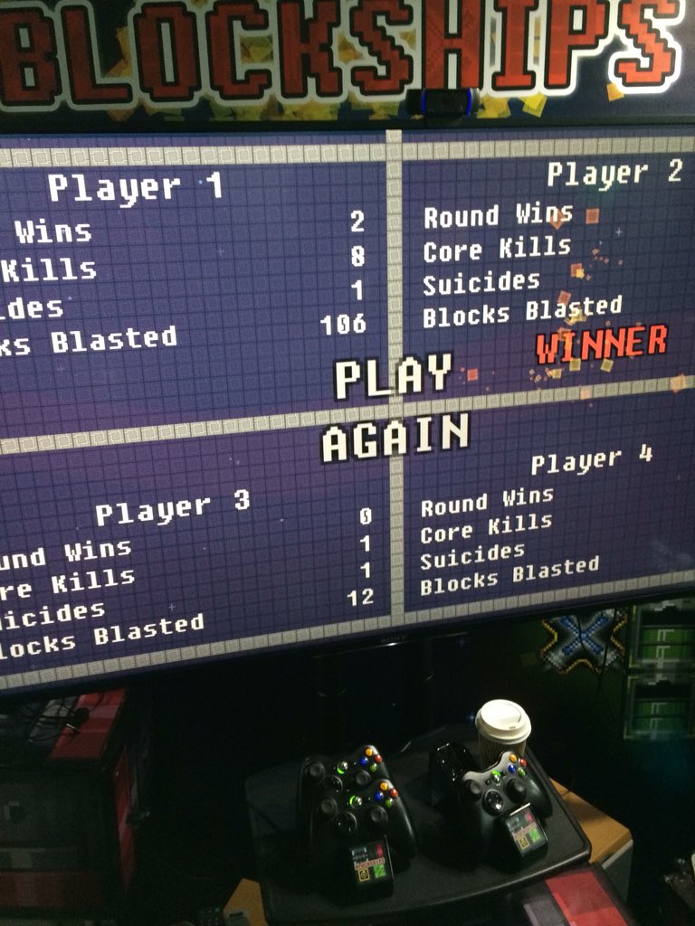TomMarett's tweet photo. Awesome game of #blockships and now entered this afternoonβs tournament. Well worth checking out if at #Rezzed2018 today. (Note I was not player 2 that was @GamesShed Mark) π@drdavient #gaming #twitch #twitchstreamer https://t.co/Mo5dg61K4l