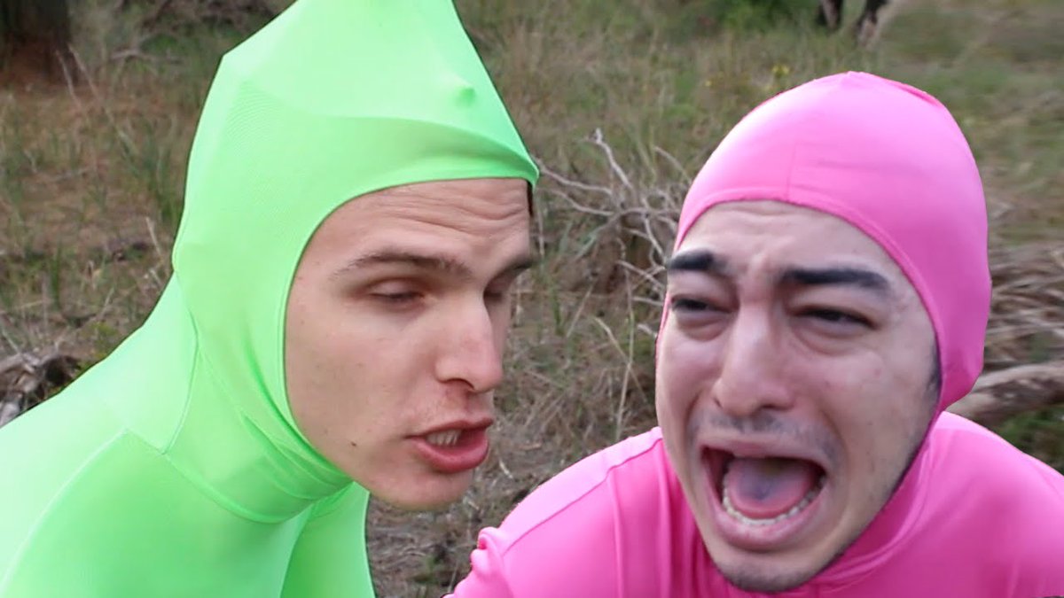 Pink Guy & Green Cunt.