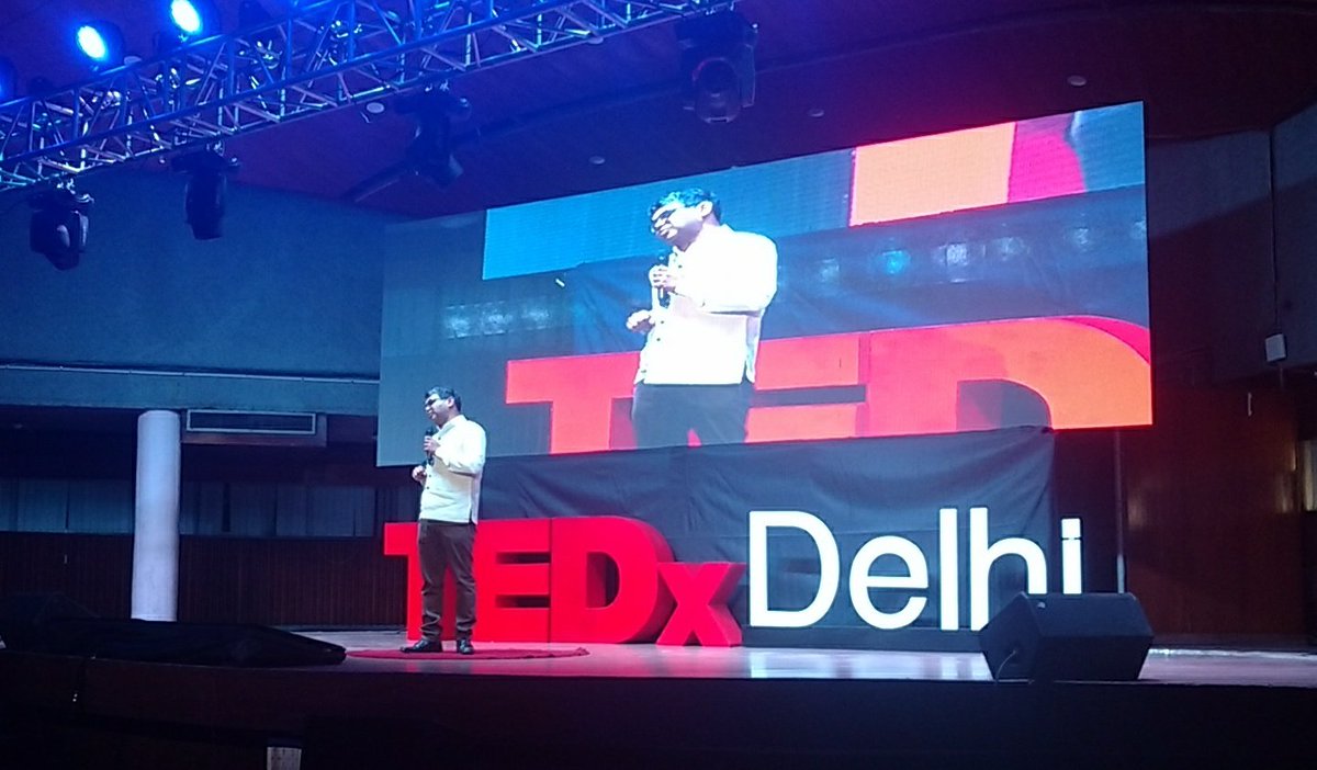 InfosysCareers's tweet photo. The next speaker at #TEDxDelhi is Samir Gupta, a peace activist, speaking about the roadmap to resolving conflict. #TEDxwithINFY https://t.co/It4DLLSoox