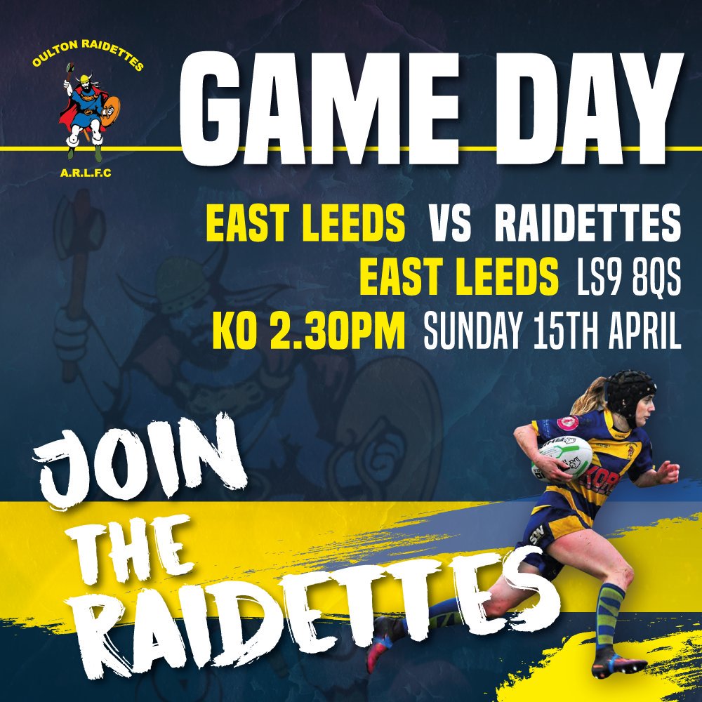 OultonRaidettes's tweet photo. 💙💛💙💛💙💛 Today 💙💛💙💛💙💛💙
Our last prep before the league starts for us next week! 
#rugbyleague #womensrugby #ThisGirlCan #raidettes https://t.co/yrsR8EwESE