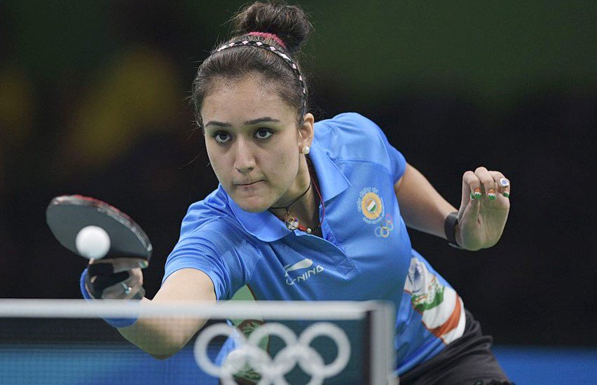 Pracha21's tweet photo. Manika batra creates HISTORY!!!
She becomes the first Indian woman to win GOLD in women's single event and also the most successful member of Indian contingent clinching four medals. Truly an inspiration...!!!! 
#ManikaBatra #GC2018
#GC2018TableTennis #CWG18 #TableTennis https://t.co/2rQo6ijSI4