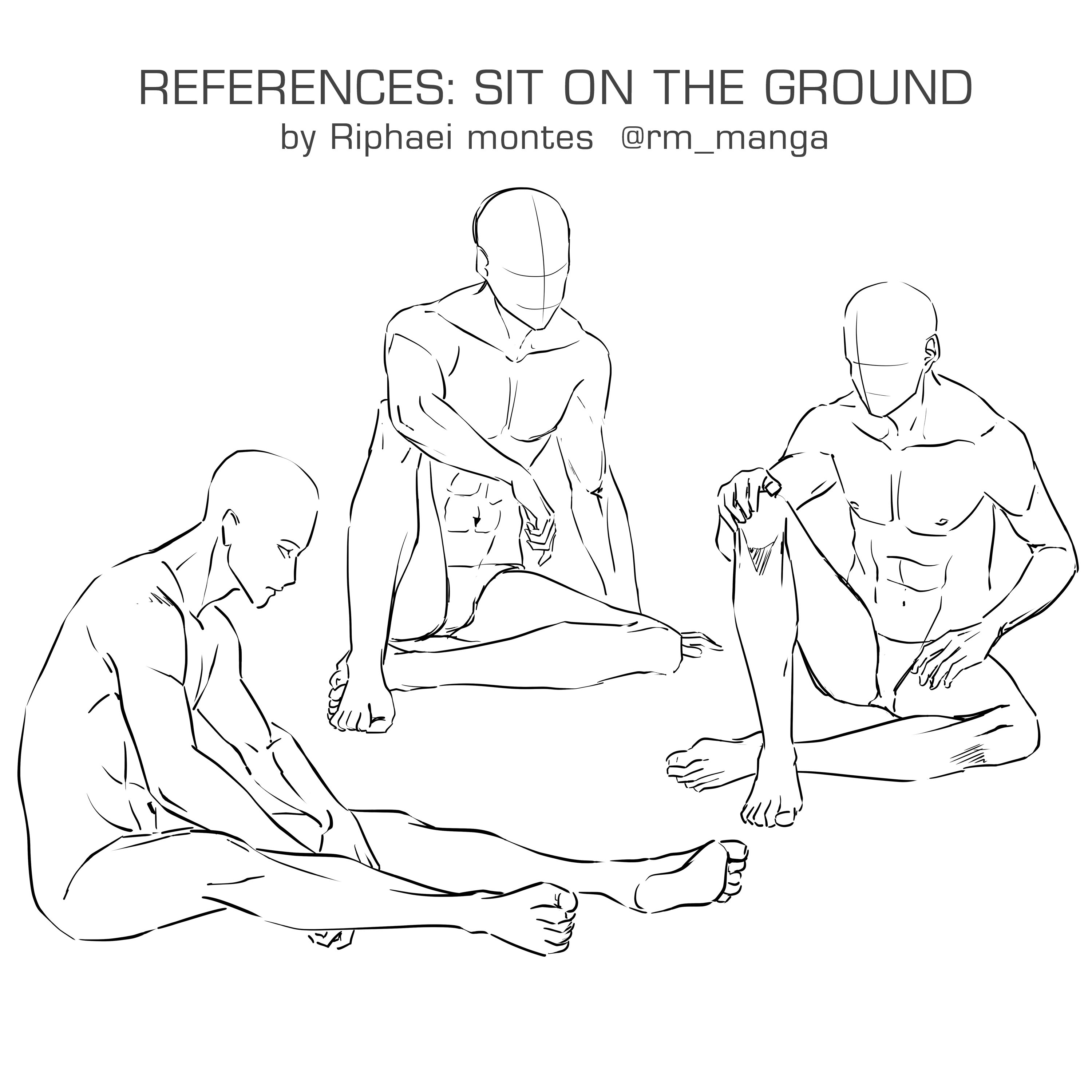 Riphaei Montes på Twitter: "😀 Sit on the ground. References. Men. Try it  😉 #rm_manga #manga #mangasketch #mangaartist #mangaka #drawing #漫画 #comics  #マンガ #sketch #lineart #ペン画 #コピック #アナログ絵 #イラスト #anime #lineart #character #