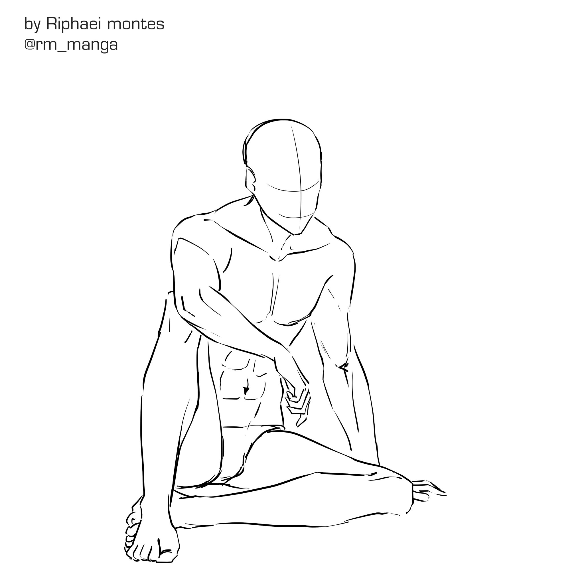 Man Sitting Reference Drawing - Ane Wallpaper