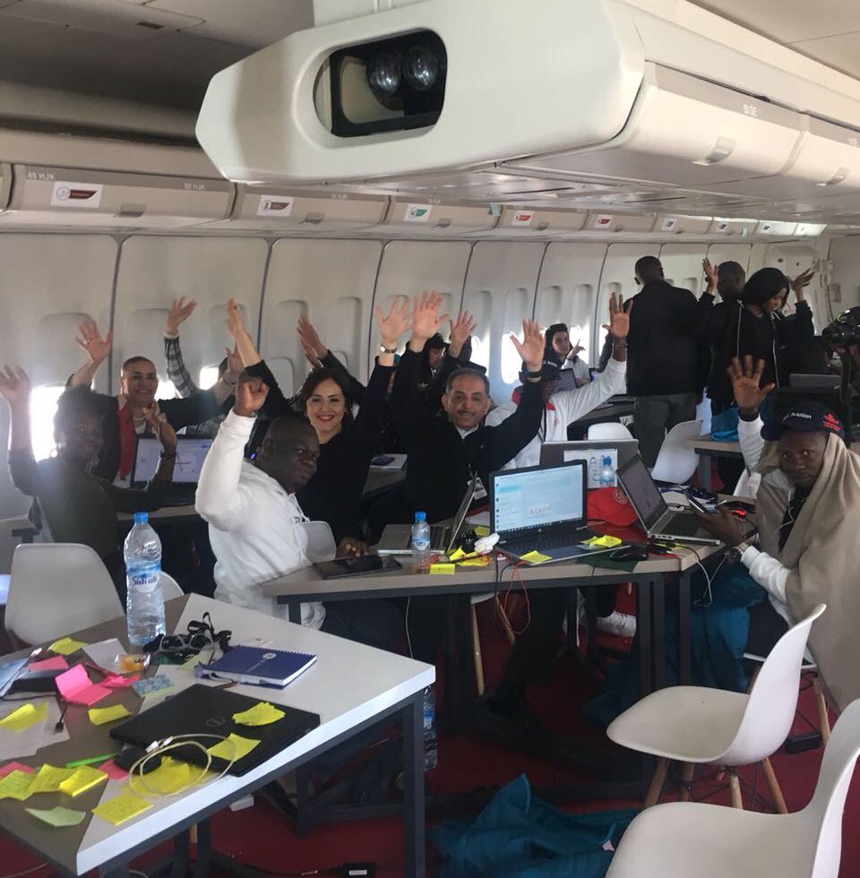 royalairmaroc's tweet photo. Day #2 :Les équipes très motivées 
#RAM747 #Hackathon #boeing747 https://t.co/4Jp3SrBQsL
