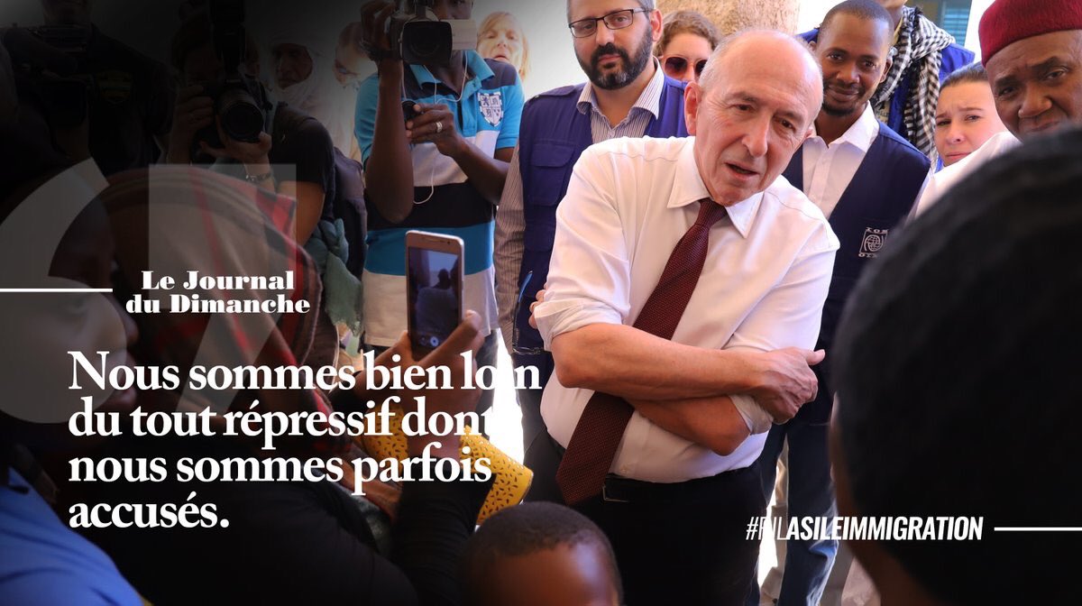 « Le texte établit des droits nouveaux et c’est évidemment l’honneur de la France. Nous avons retenu des mesures protectrices, par exemple pour les femmes victimes de violences conjugales, les jeunes filles menacées d'excision » <a href="/gerardcollomb/">Gérard Collomb</a> #asileimmigration #LaREM <a href="/leJDD/">Le JDD</a>