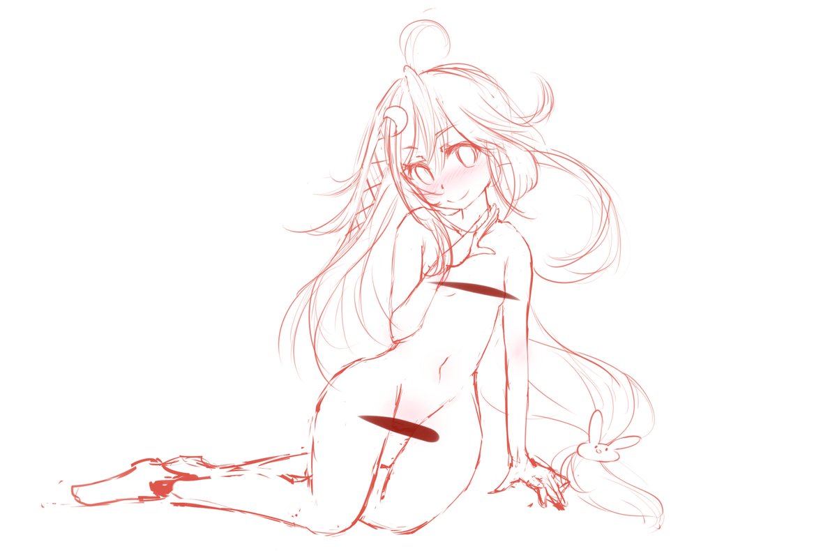 艦これ 3 5でやたらと卯月がドロップするからむらむらしてたら そうだ4月だった ラフに ねヴぇのイラスト