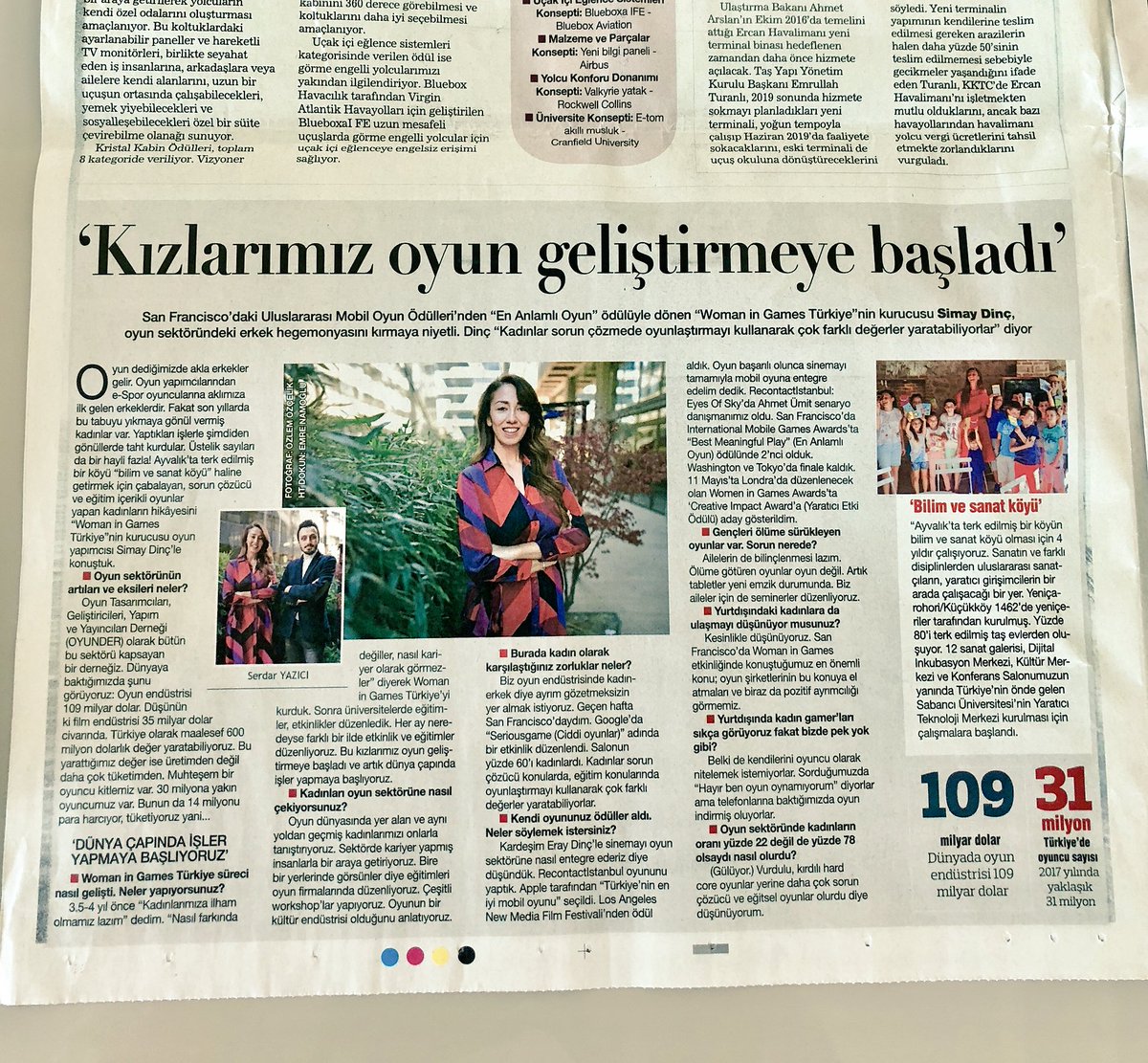 Oyun Dünyamıza yer verdiğin için teşekkürler Haberturk 👏 @htgazete #recontactistanbul #womeningames @oyunder #kıraarthane #oyunsektörü