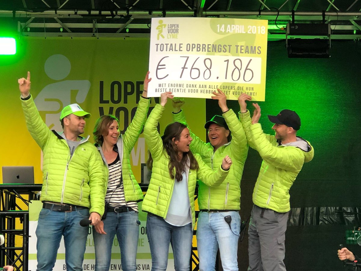 'Lopen voor Lyme haalt meer dan zeven ton op!'
#lopenvoorlyme