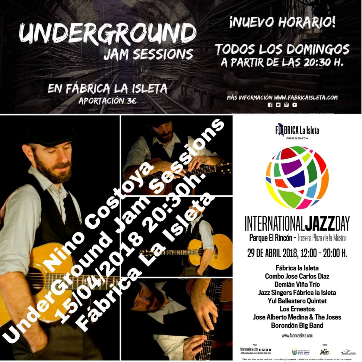Fabrica_Isleta's tweet photo. Esta noche hay #jam en @Fabrica_Isleta . Te esperamos  !!!
https://t.co/gWIpt49kJ6 https://t.co/CpcnQo9wLo