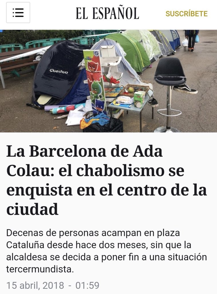 La Barcelona de Ada Colau: el chabolismo se enquista en la ciudad Da0iq5EX0AAlBuX