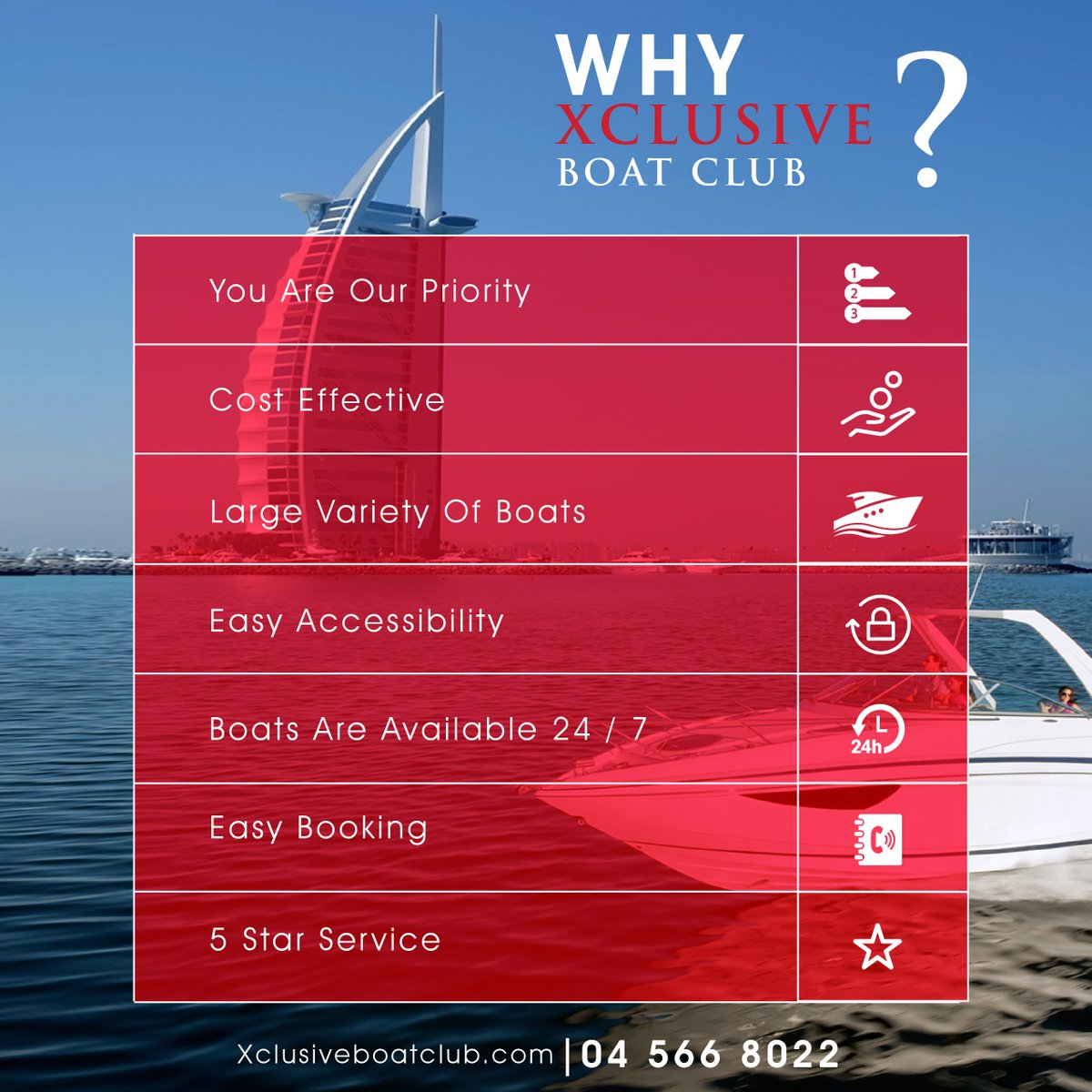 XBoatClub's tweet photo. Why Choose  @XBoatClub  - Here are a few facts!
Learn more at : https://t.co/a5Bol9tuyv
#xclusiveboatclub https://t.co/oHaQC6j0Yd