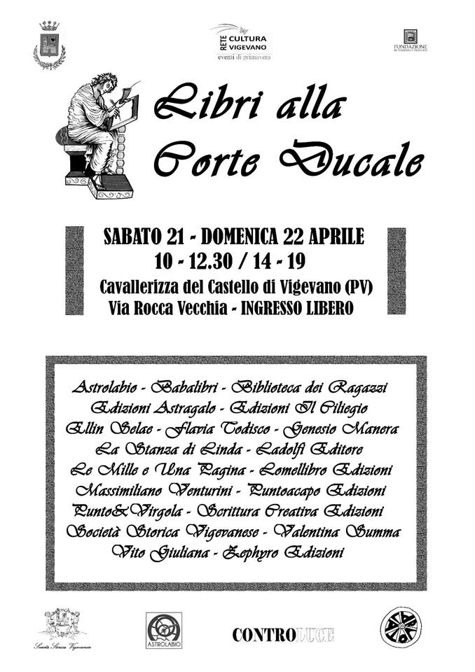 noiscriviamo's tweet photo. il 21-22 aprile a Vigevano (PV) non perdete questo bell'appuntamento. All'ombra del castello, e nella piazza di Leonardo da Vinci, ci saranno manifestazioni e libri!!! https://t.co/pt87QnjWLv