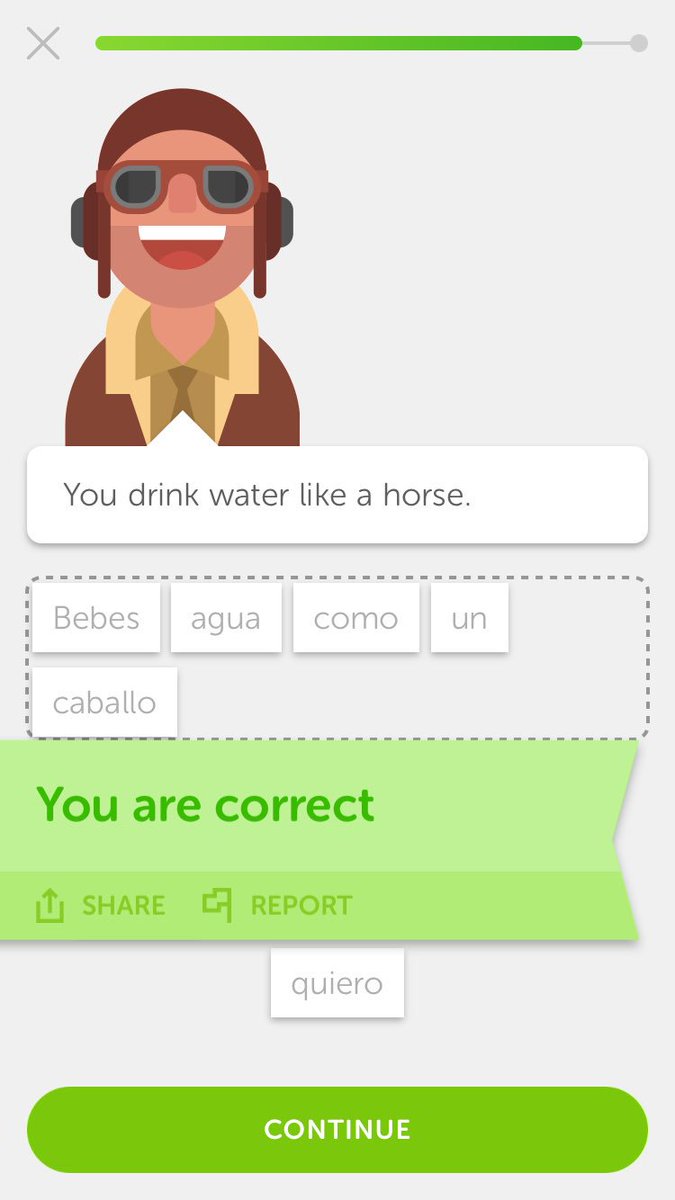VintageTasmania's tweet photo. The world @duolingo lives in is....different. Firstly, no you don’t eat vegetables, you’re the undead and secondly I don’t think the phrase is that you ‘drink water’ like a horse.
#learningthroughplay #duolingo #spanish #zombies #futuremw #weirdjourney https://t.co/uM9XxiJpk4