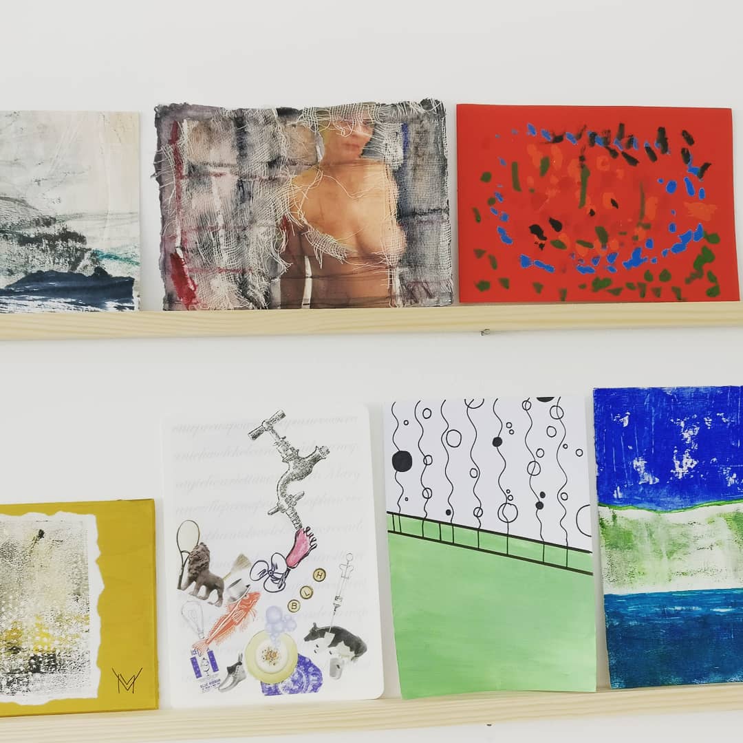 Dev_Collective's tweet photo. Lots of great art, all for sale Β£20. Come along to #DC3ProjectSpace next to Thayers & Fusciardi ice cream. Today is the last day to buy original art work & support artists #dcpostcardshow #eastbourne #openhouses https://t.co/WXRYJ1XgkL
