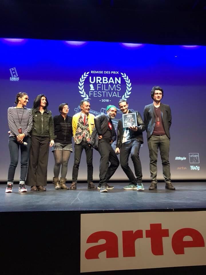 UFFPARIS's tweet photo. Félicitations aux vainqueurs de cette édition spéciale street art dans le cadre de @urbanartfair /Jidust de Kevin Gay et Videajacking @IhsenTLILI prix @tracks_ARTE #urbanfilmsfestival #urbanartfair #StreetArt #tracks https://t.co/xFY858spSO